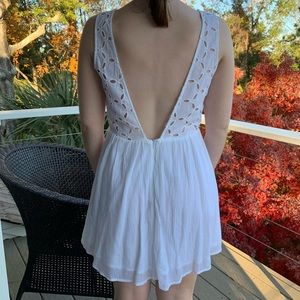Jack Wills White Eyelet Summer Dress